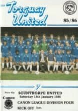 Torquay United v Scunthorpe United 18-Jan-1986
