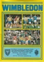 Wimbledon v Scunthorpe United 19-Jan1981