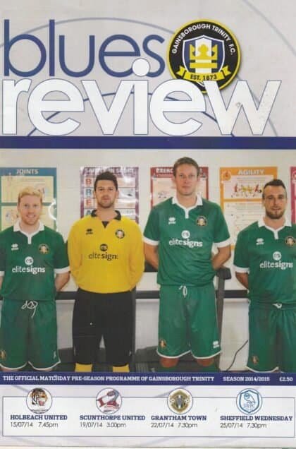 Gainsborough Trinity v Scunthorpe United 19-Jul-2014