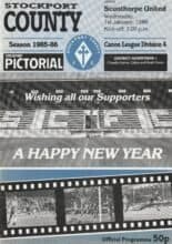 Stockport County v Scunthorpe United 01-Jan-1986