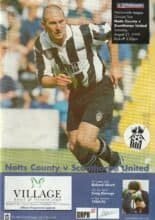 Notts County v Scunthorpe United 21-Aug-1999