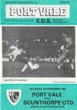 Port Vale v Scunthorpe United 22-Dec-1984