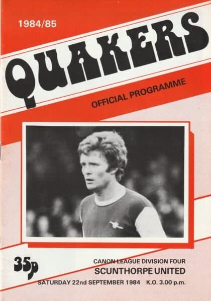 Darlington v Scunthorpe United 22-Sep-1984
