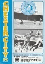 Chester City v Scunthorpe United 25-Aug-1984