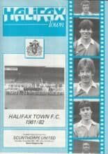 Halifax Town v Scunthorpe United 28-Nov-1981