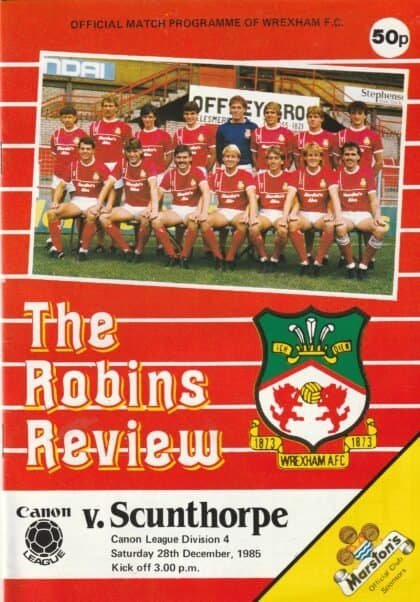 Wrexham v Scunthorpe United 28-Dec-1985