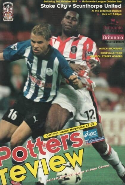 Stoke City v Scunthorpe United 02-Oct-1999