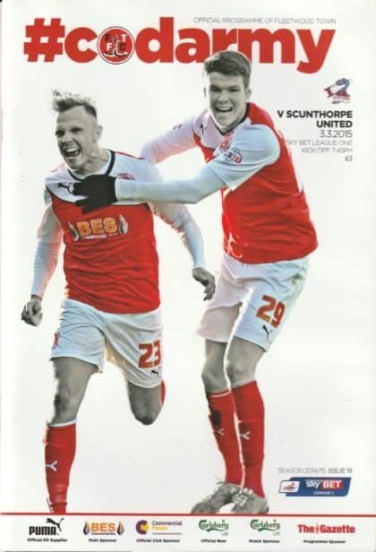 Fleetwood Town v Scunthorpe United  03-Mar-2015