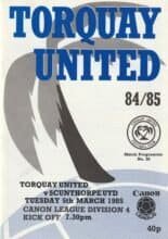 Torquay United v Scunthorpe United 05-Mar-1985