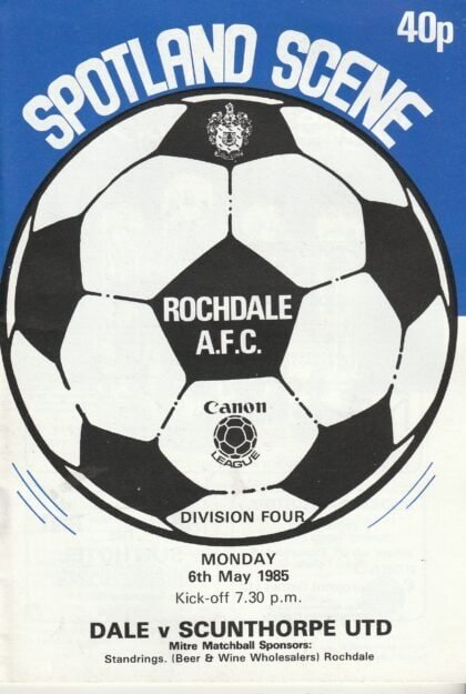 Rochdale v Scunthorpe United 06-May-1985