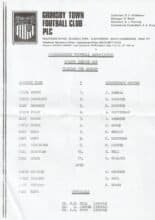 Grimsby Town v Scunthorpe United 07-Aug1984