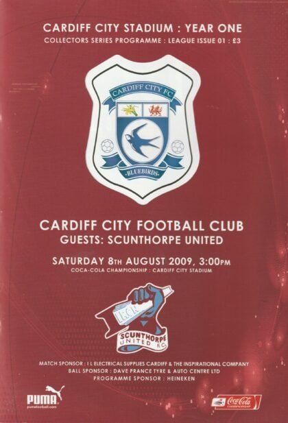 Cardiff City v Scunthorpe United 08-Aug-2009