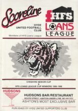 Hyde United v Stafford Rangers 12-Jan-1990