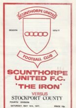 Scunthorpe United v Stockport County 14-May-1977