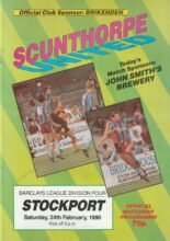 Scunthorpe United v Stockport County 24-Feb-1990