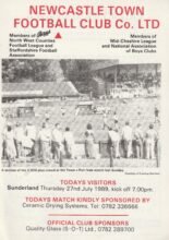 Newcastle Town v Sunderland 27-Jul-1989