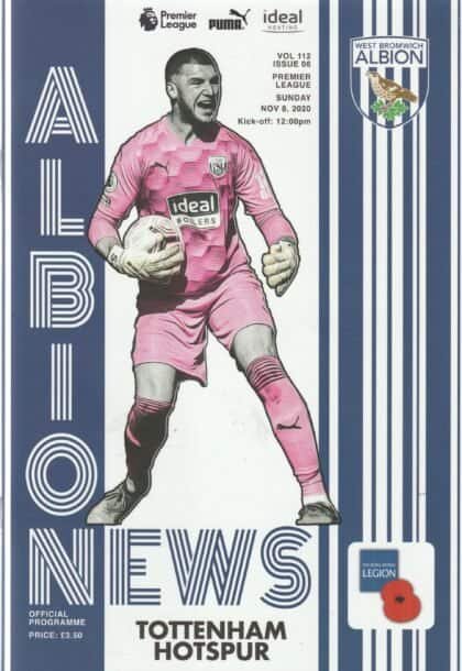 West Bromwich Albion v Tottenham Hotspur 08-Nov-2020