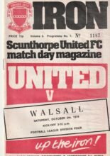 Scunthorpe United v Walsall 06-Oct-1979