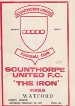 Scunthorpe United v Watford 05-Feb-1977