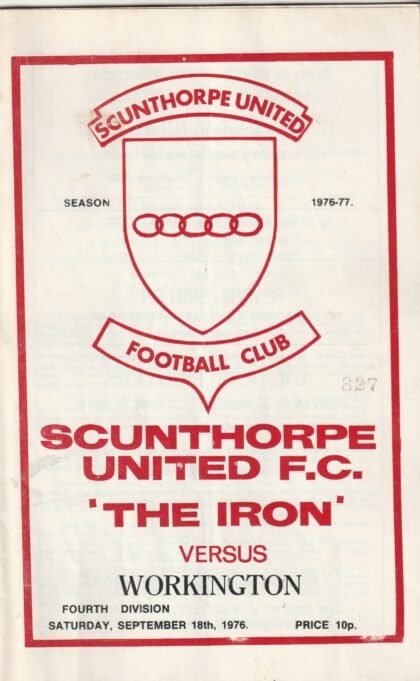 Scunthorpe United v Workington 18-Sep-1976