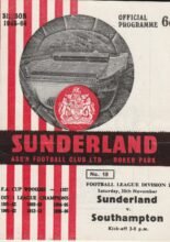 Sunderland v Southampton 30-Nov-1963