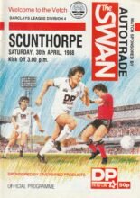 Swansea City v Scunthorpe United 30-Apr-1988