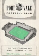Port Vale v Bradford City 05-Sep-1966