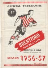 Brentford v Brighton & Hove Albion 04-Sep-1956