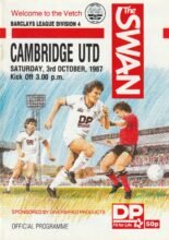 Swansea City v Cambridge United 03-Oct-1987