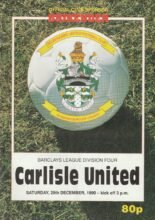 Scunthorpe United v Carlisle United 29-Dec-1990