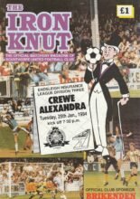 Scunthorpe United v Crewe Alexandra 25-Jan-1994