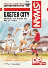 Swansea City v Exeter City 22-Aug-1987