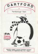 Dartford v Farnborough Town  04-Sep-1990