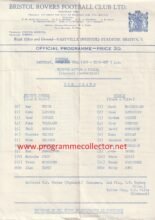 Bristol Rovers Reserves v Fulham Reserves 26-Oct-1968