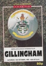 Scunthorpe United v Gillingham 13-Oct-1990
