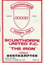 Scunthorpe United v Northampton Town 25-Oct-1975