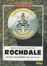 Scunthorpe United v Rochdale 10-Nov-1990