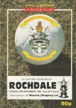 Scunthorpe United v Rochdale 20-Nov-1990