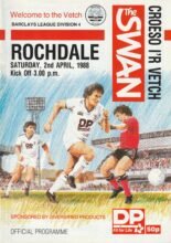 Swansea City v Rochdale 02-Apr-1988