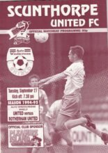 Scunthorpe United v Rotherham United 27-Sep-1994