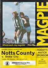 Notts County v Stoke City 28-Dec-1982
