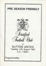 Dartford v Sutton United 14-Aug-1990