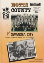 Notts County v Swansea City 06-Mar-1990