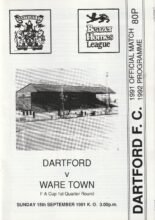 Dartford v Ware Town 15-Sep-1991