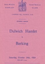 Dulwich Hamlet v Barking 24-Oct-1964