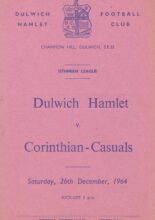 Dulwich Hamlet v Corinthian Casuals 26-Dec-1964