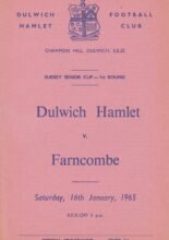 Dulwich Hamlet v Farncombe 16-Jan-1965