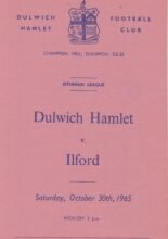Dulwich Hamlet v Ilford 30-Oct-1965
