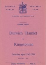 Dulwich Hamlet v Kingstonian 02-Apr-1966