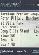 Aston Villa v Manchester City 04-Oct-2014